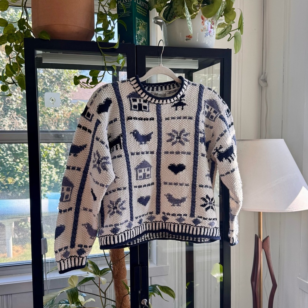 Vintage Knit Sweater Cottagecore